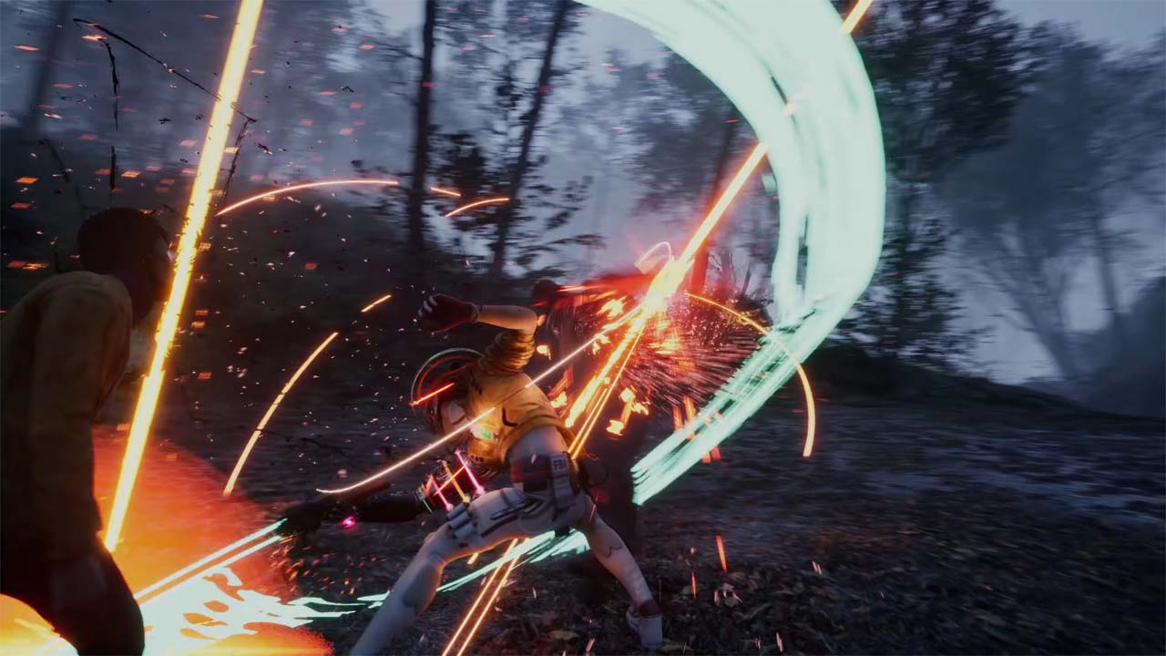 Un combattimento corpo a corpo tra il protagonista Romeo e un singolo nemico