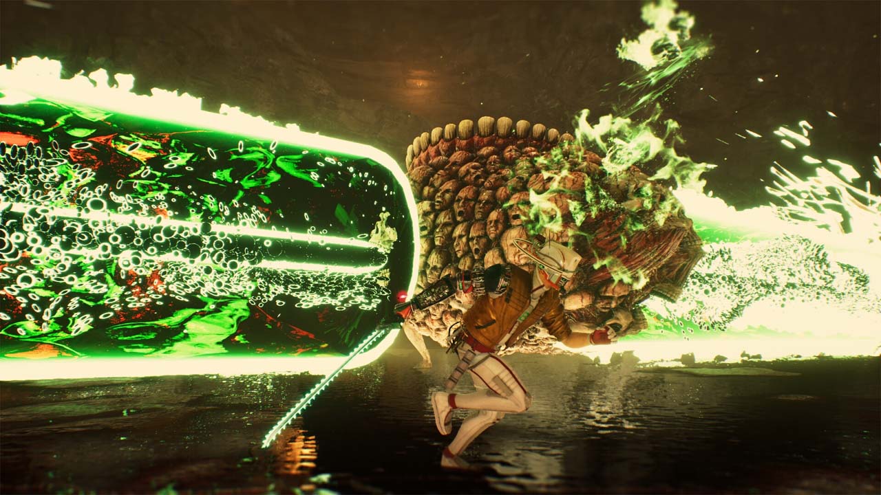 Un Boss usa una mossa finale potente contro il protagonista