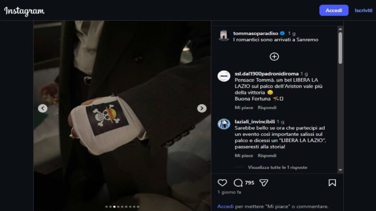 Tommaso Paradiso via Instagram