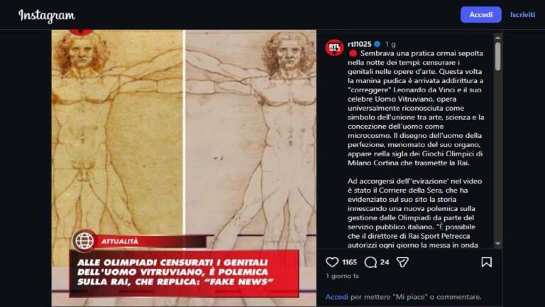 Uomo Vitruviano censurato