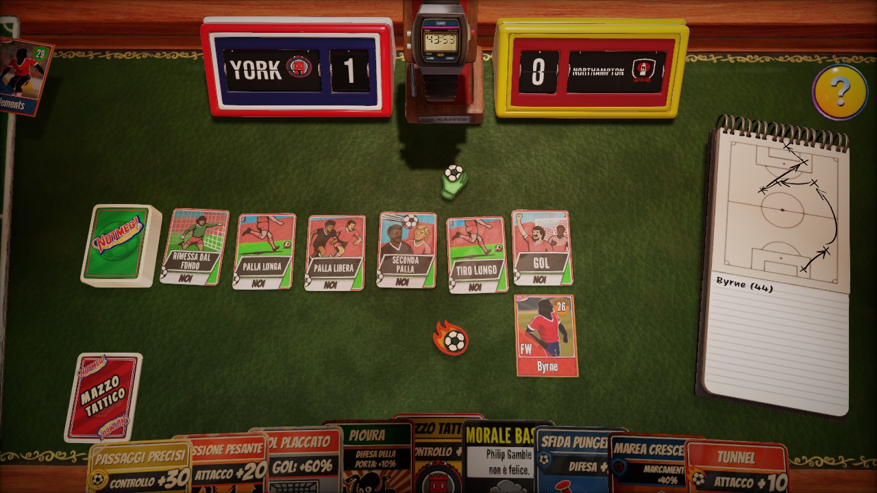 Una sequenza di azione in Nutmeg