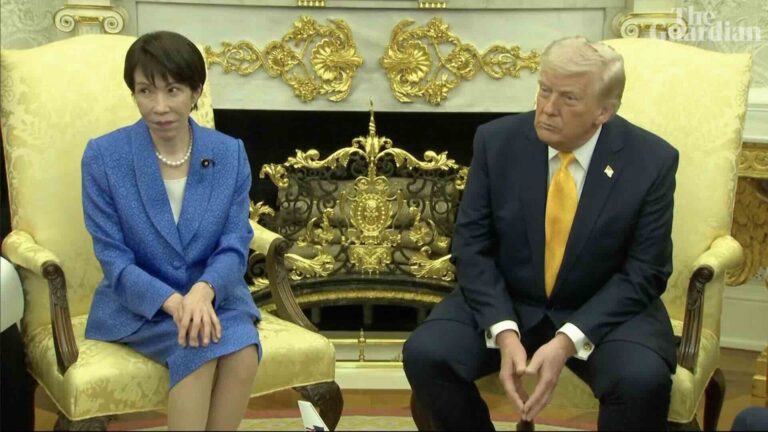 Donald Trump e Sanae Takaichi