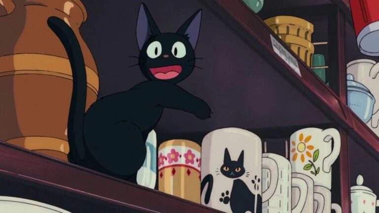 Occhi enormi e sguardo umano: il gatto che sembra Jiji dello Studio Ghibli conquista i social Jiji il gatto di Kiki Consegne a Domicilio