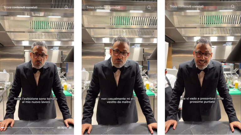 Brunori Sas in cucina dopo Sanremo: “Cambio mestiere” (il video virale mette i fan nel panico) Brunori Sas in un video TikTok