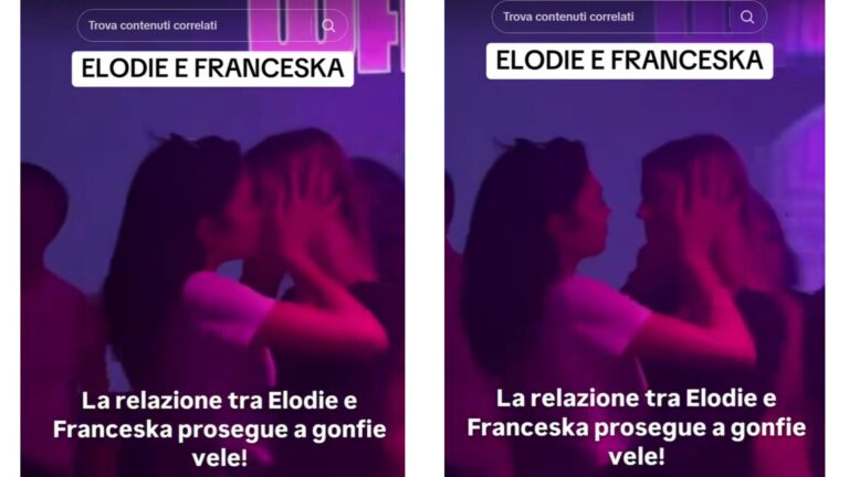 Elodie e Franceska in discoteca