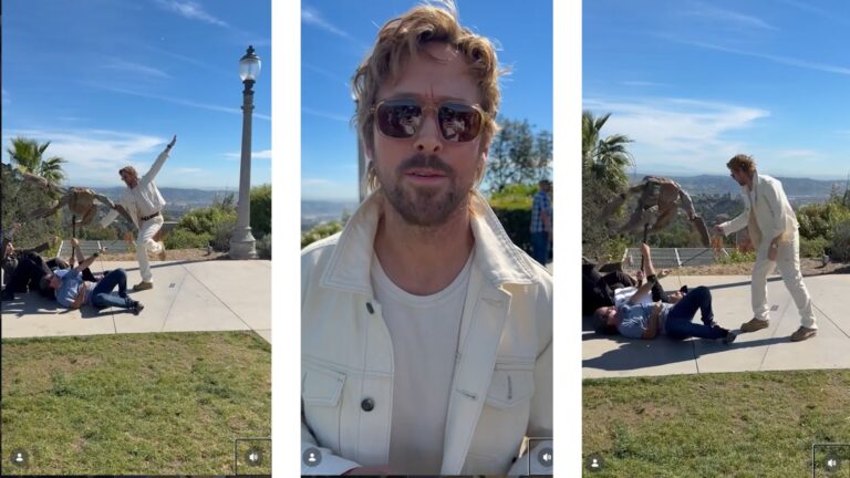 Ryan Gosling ricrea il poster di La La Land