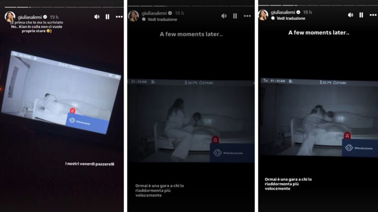 Baby monitor acceso nella notte: il lato nascosto di Giulia Salemi e la vita con Kian I video dal baby monitor di Giulia Salemi e Pierpaolo Petrelli