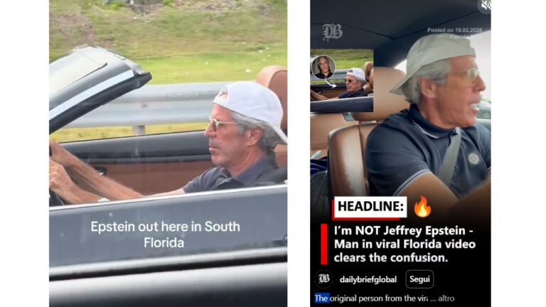 Il sosia di Jeffrey Epstein