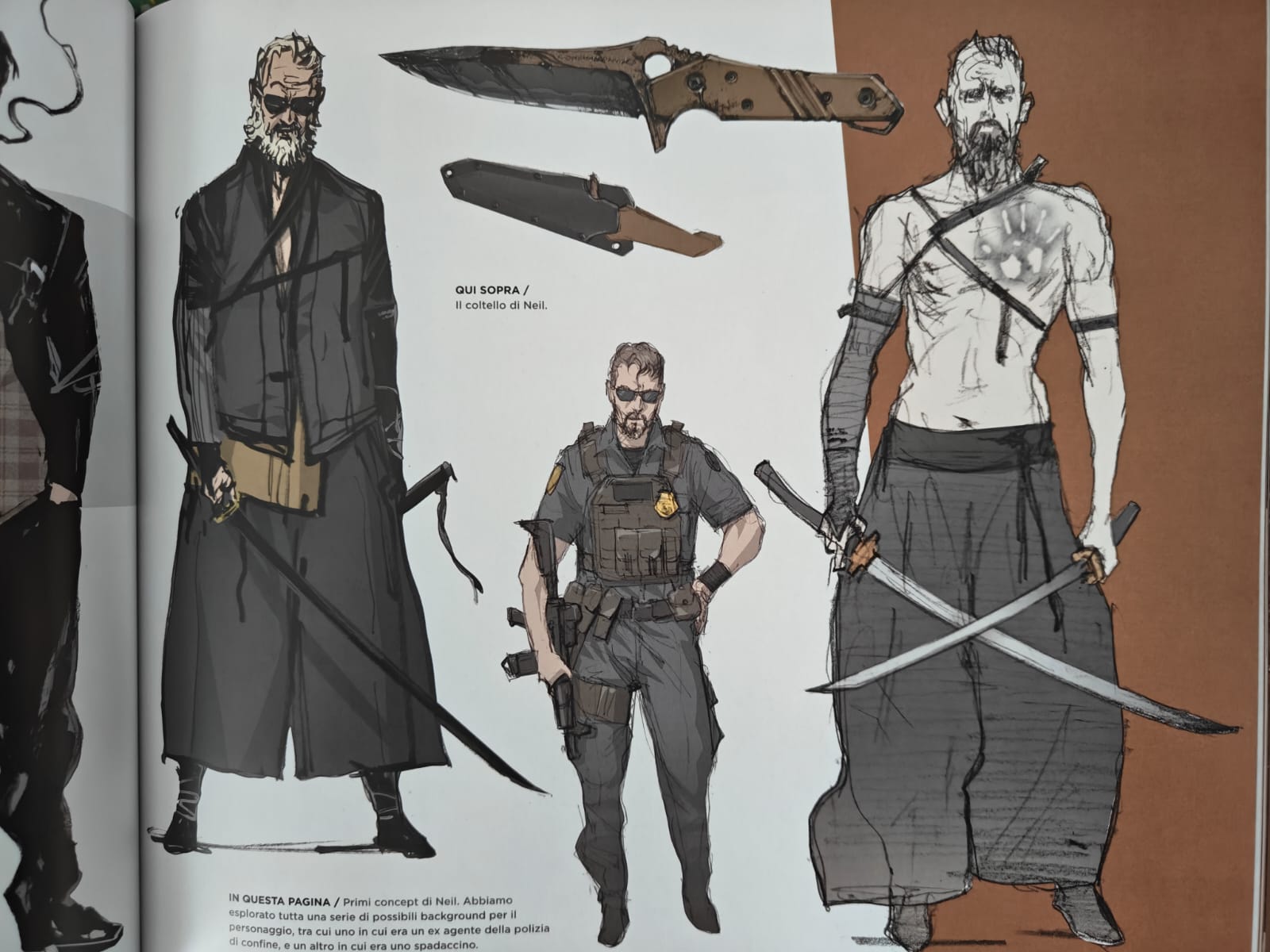 Un dettaglio di Neil Vana in L'arte di Death Stranding 2