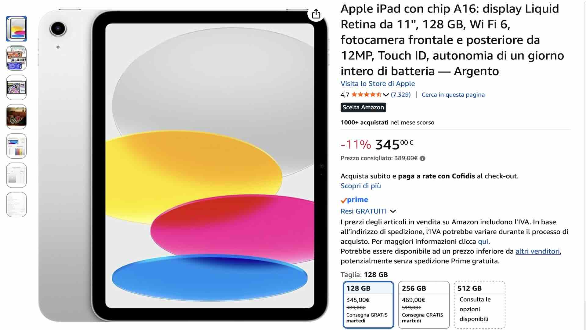 iPad su Amazon