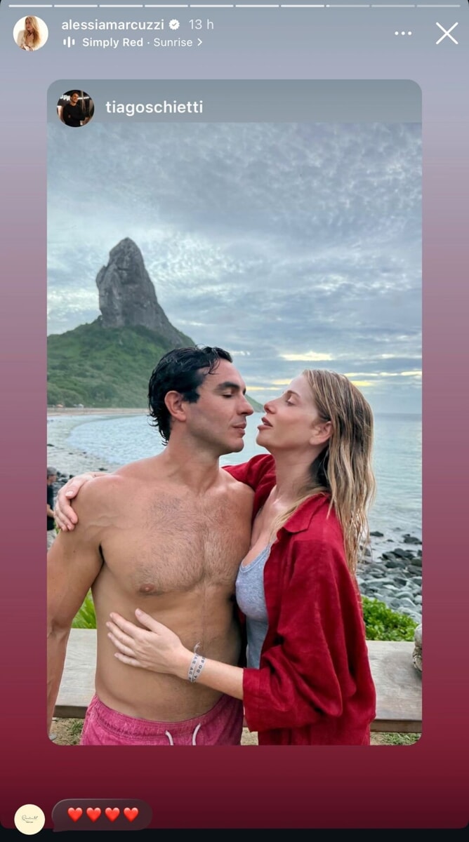 Alessia Marcuzzi e Tiago Schietti