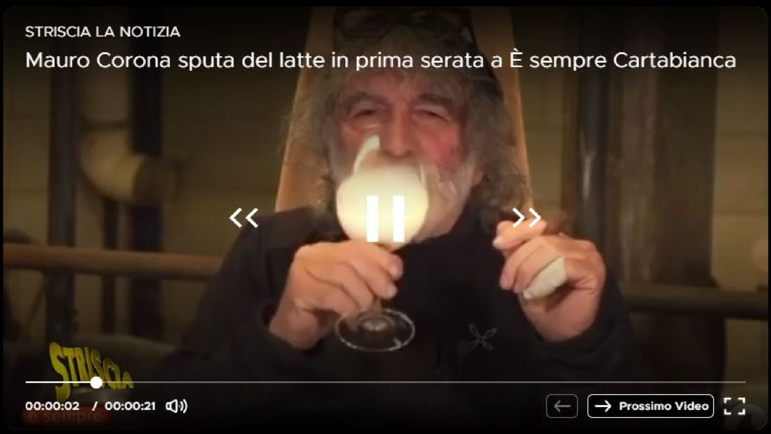 C’era una formica nel latte: il gesto di Mauro Corona a È sempre Cartabianca diventa un caso (e impazza sul web) Mauro Corona a Cartabianca - Mediaset Infinity
