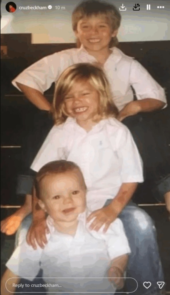 La storia di Cruz Beckham con i fratelli