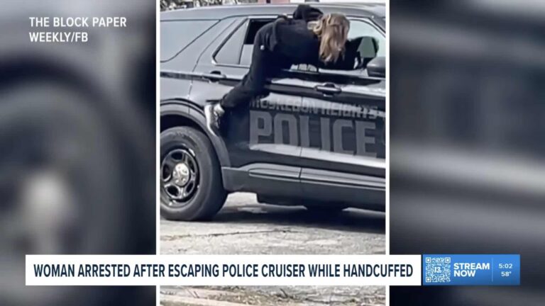 Ammanettata fugge dal finestrino della volante della polizia: il video che nessuno riesce a spiegare Donna scappa dall'auto della polizia