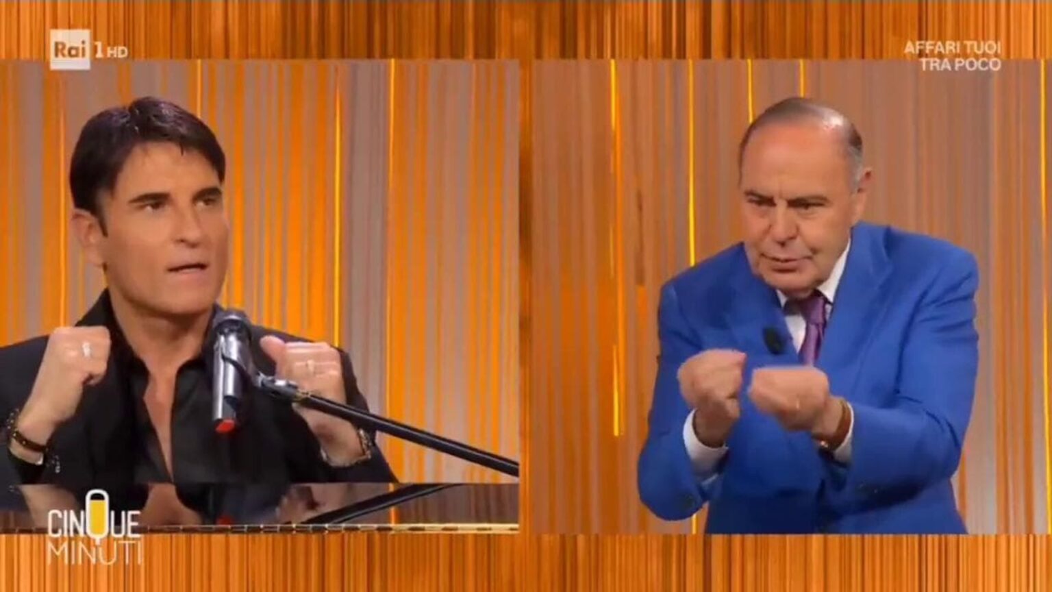 Sal Da Vinci e Bruno Vespa