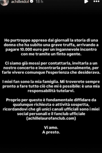 Achille Lauro truffa donna