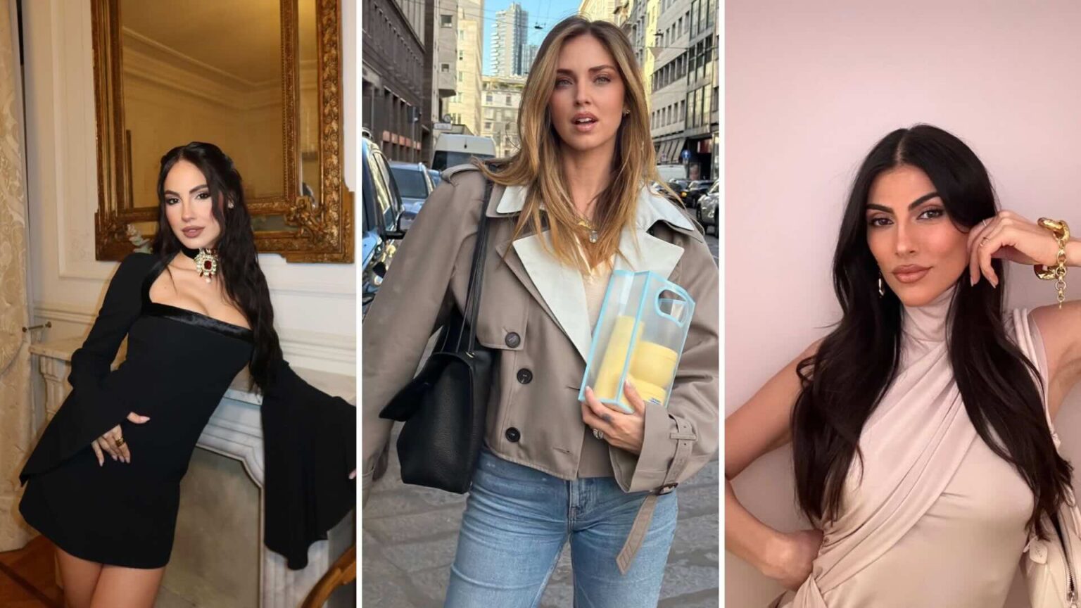 Chiara Ferragni e Giulia De Lellis e Giulia Salemi
