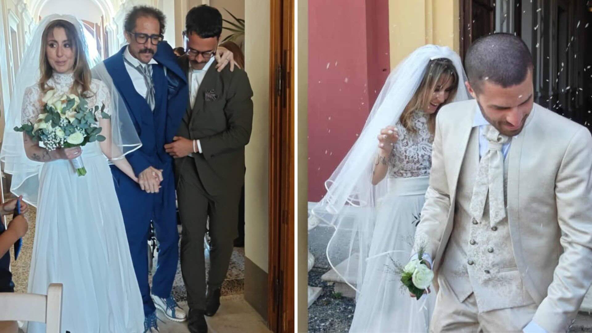 sorretto dal figlio igor protti porta noemi all8217altare le immagini fanno piangere l8217italia da Screenworld.it sorretto dal figlio igor protti porta noemi all8217altare le immagini fanno piangere l8217italia