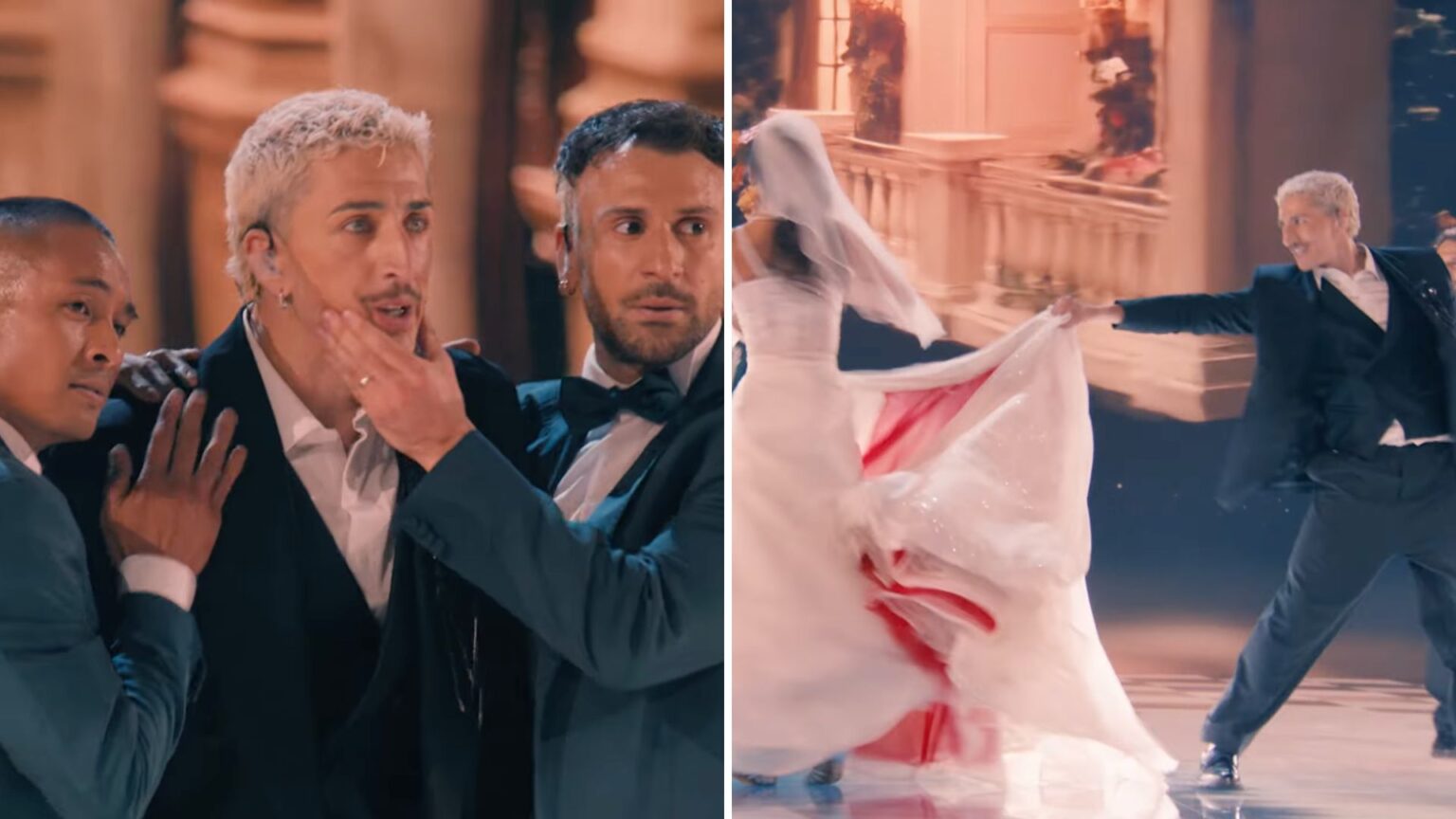 Il ballerino con Sal Da Vinci all'Eurovision 2026