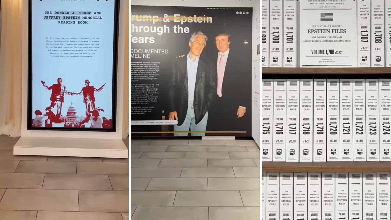 3,5 milioni di pagine e scaffali infiniti: apre a New York la stanza degli Epstein Files Il museo Epstein a New York