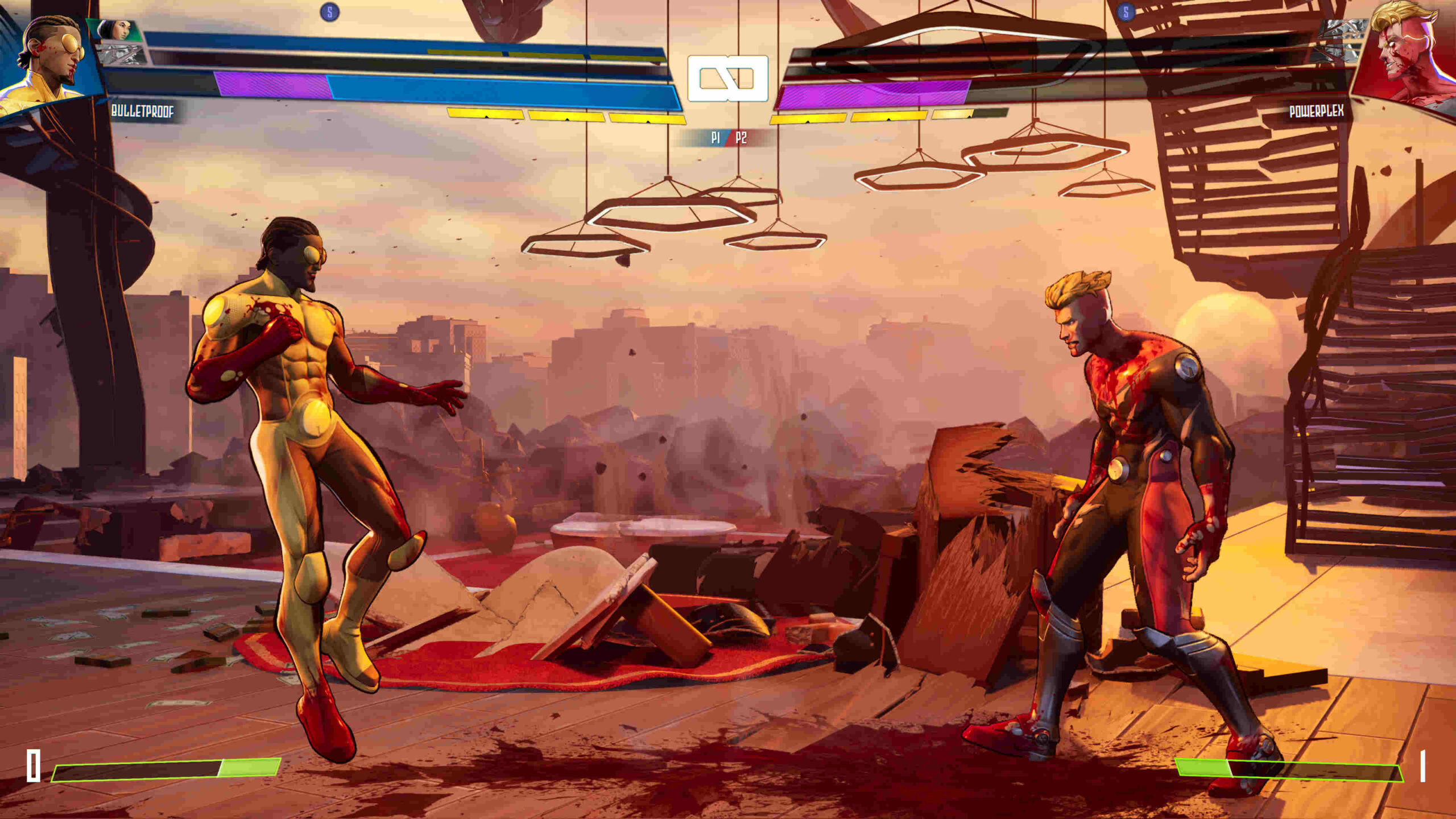 Una sequenza di gioco di Invincible VS