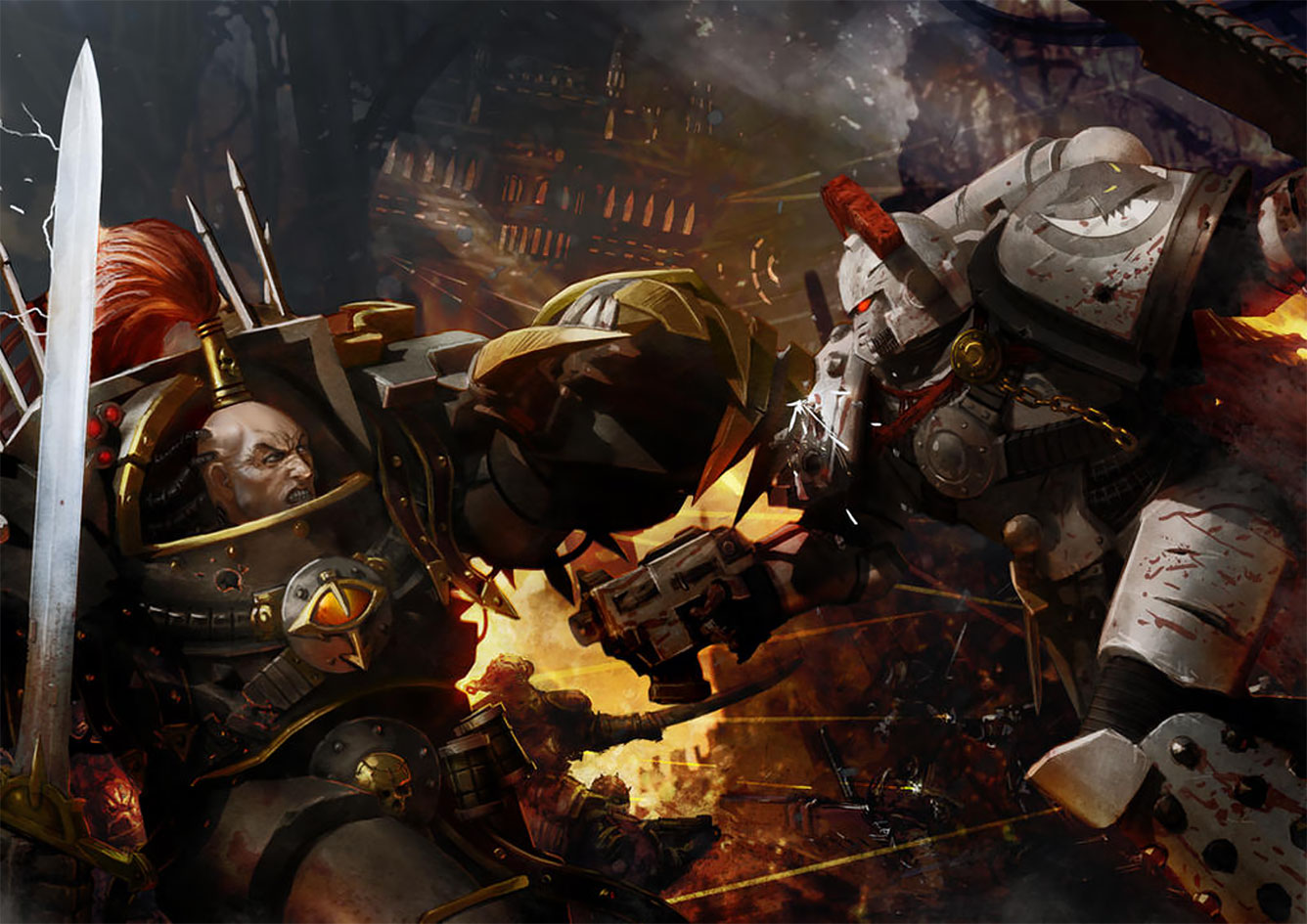 Loken vs Abaddon by Shane Cook