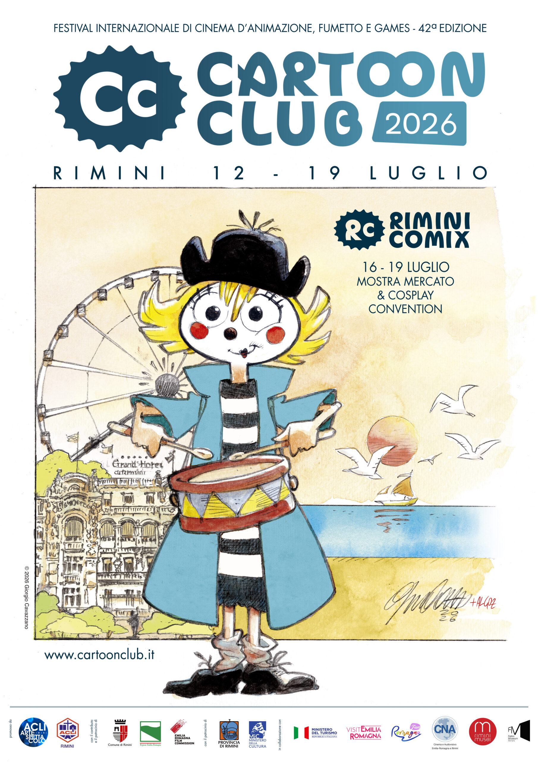 Manifesto Cartoon Club -©Rimini Comics