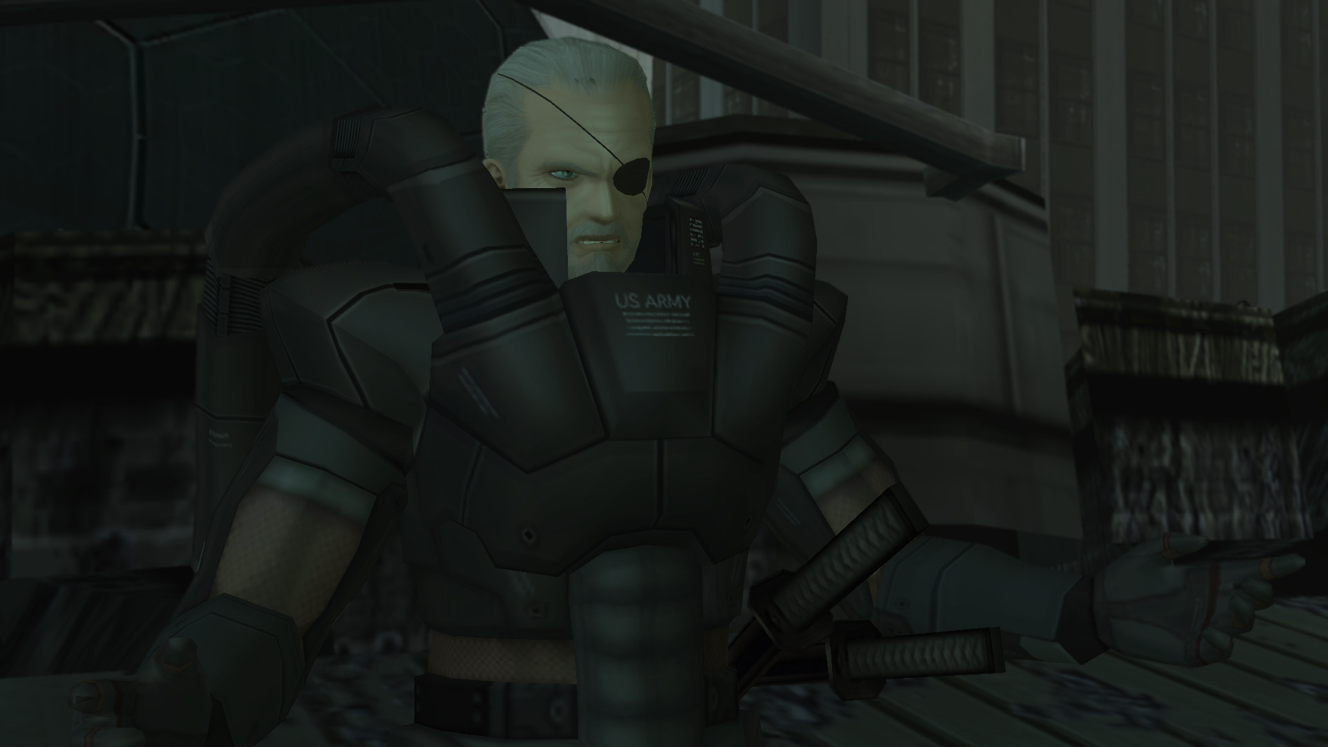 Una sequenza di Metal Gear Solid 2: Sons of Liberty