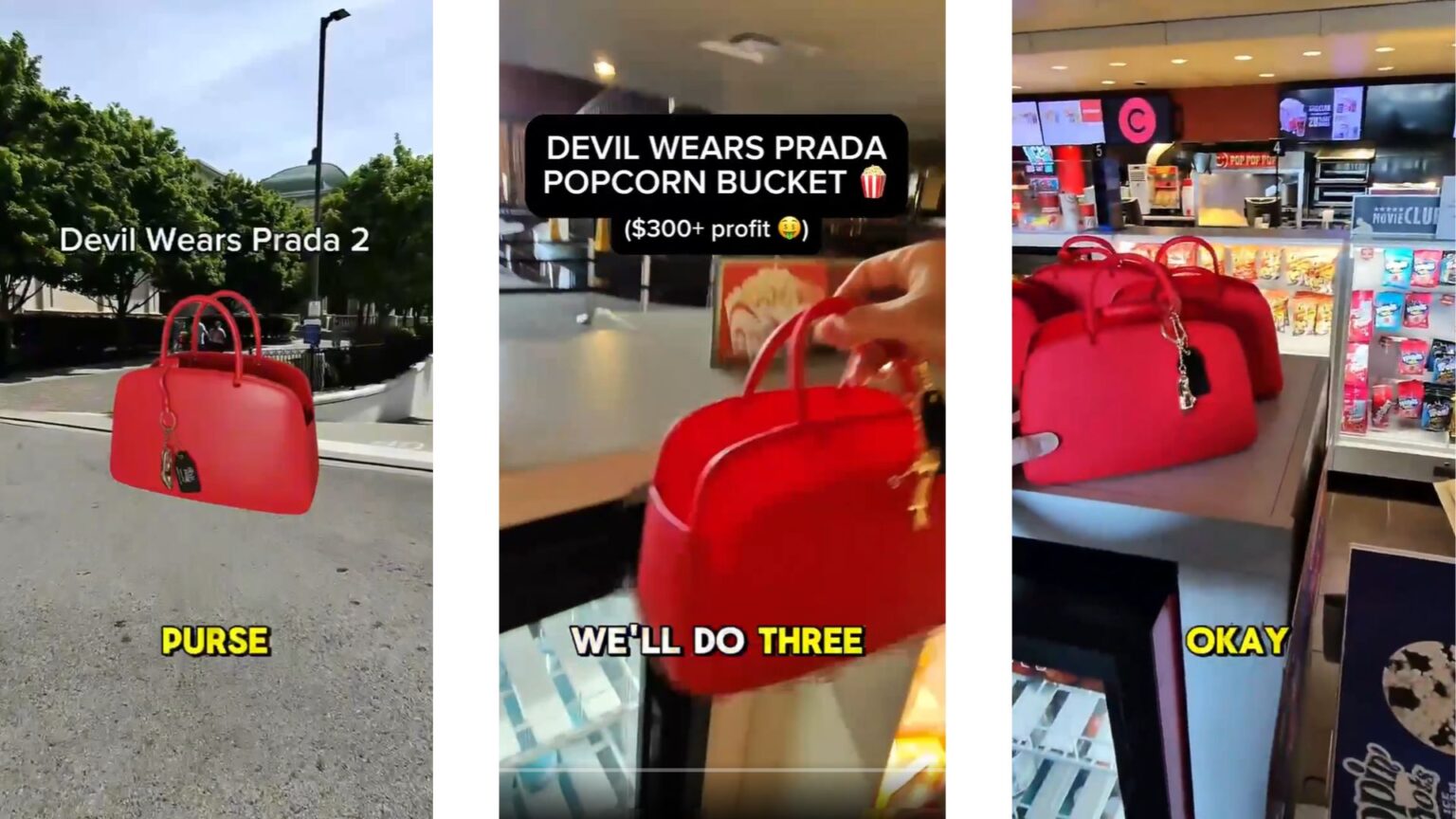 La polemica della borsa dei popcorn del Diavolo veste Prada 2