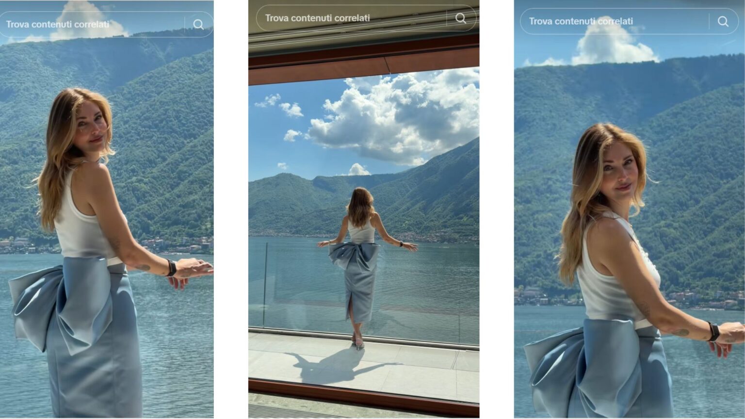Chiara Ferragni in un suo video TikTok
