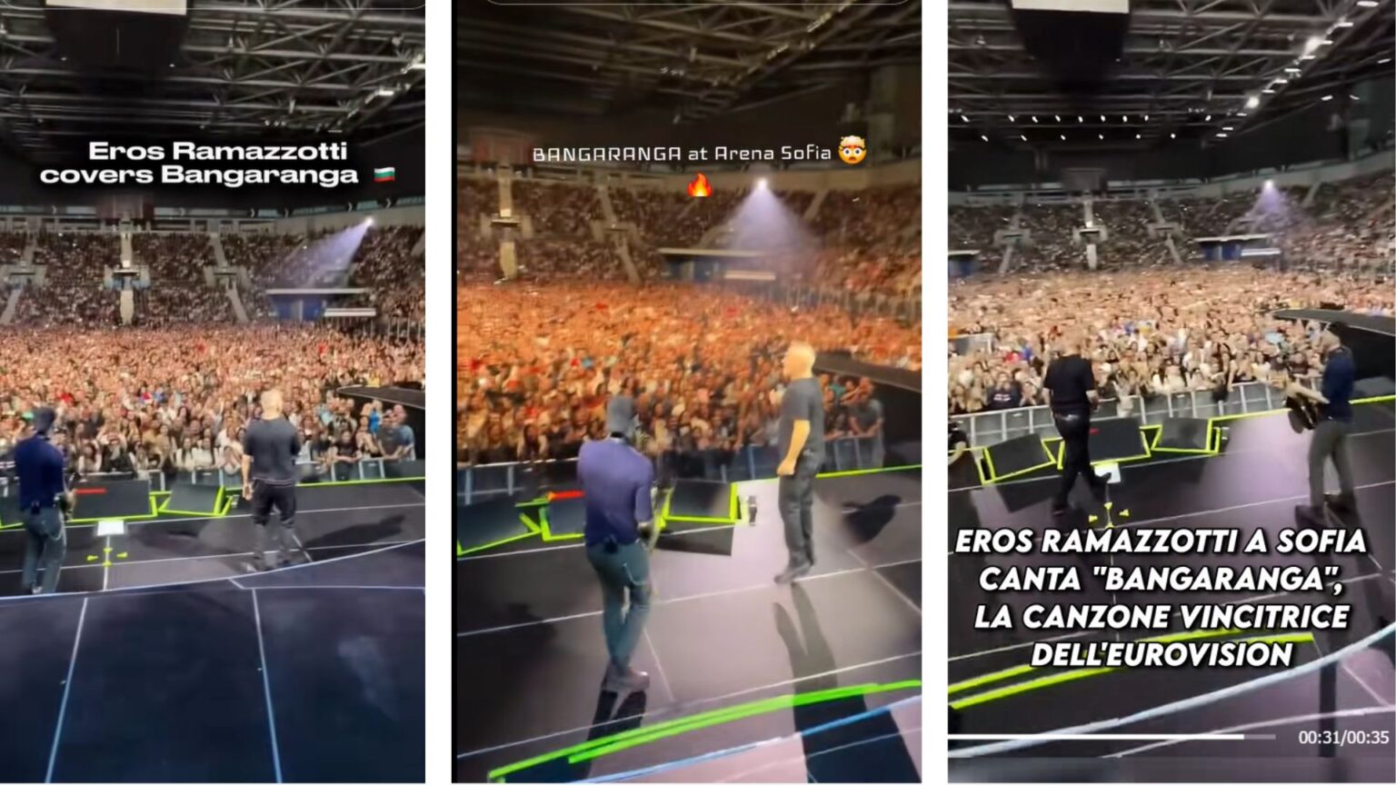 Eros Ramazzotti canta Bangaranga