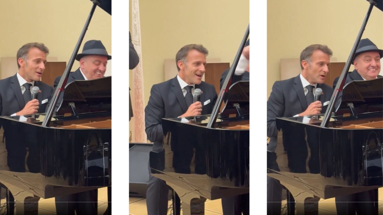 Macron canta "La Bohème" in un video virale