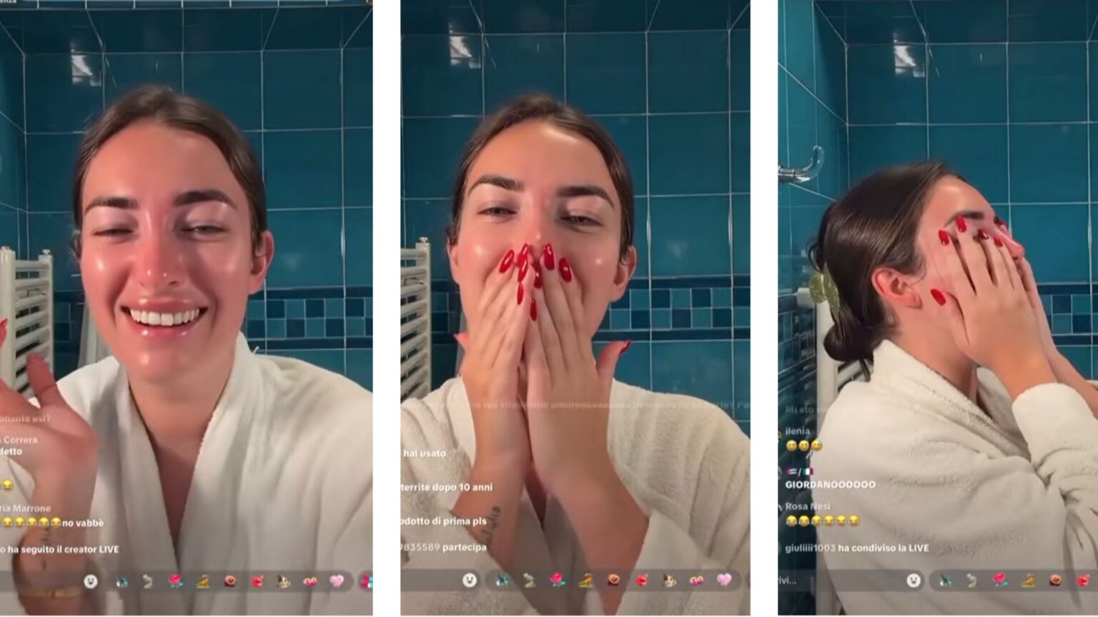 Nilufar Addati e la sua gaffe in diretta