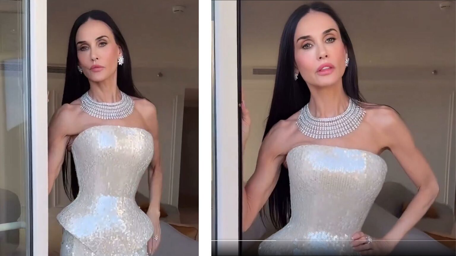 Le braccia di Demi Moore scatenano la polemica: corpo tonico o magrezza estrema? (i fan sono preoccupati) Demi Moore a Cannes 2026