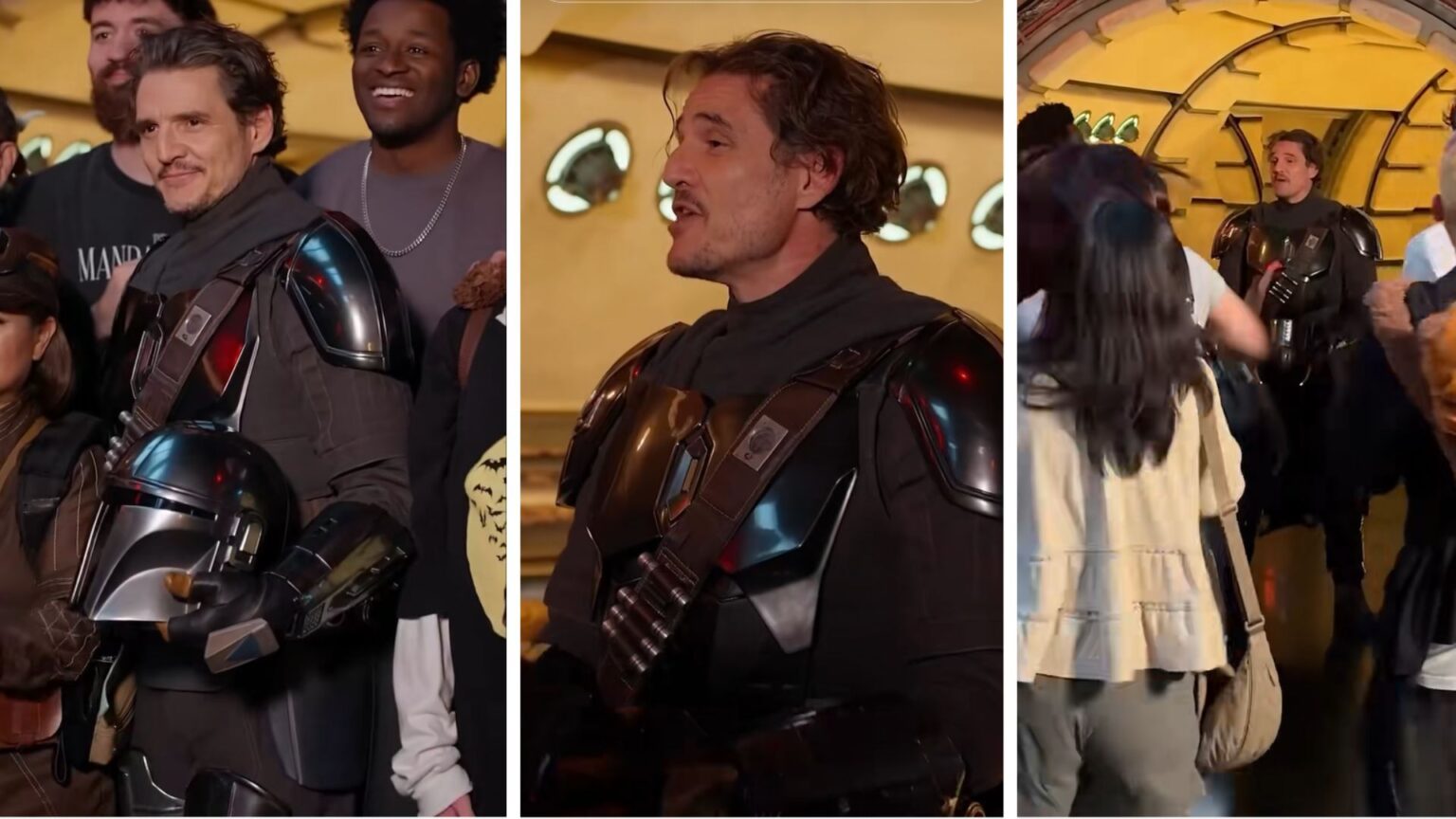 Pedro Pascal sorprende i fan di The Mandalorian a Disneyland