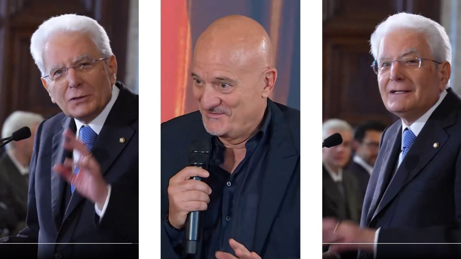 Bisio e Mattarella in un siparietto diventato virale
