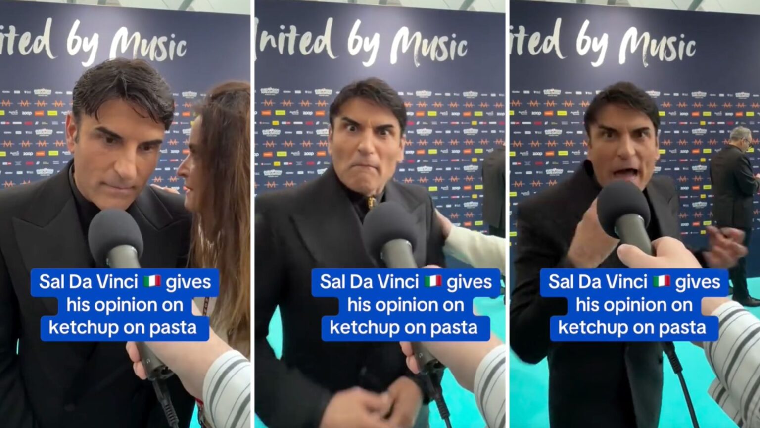 Chiedono a Sal Da Vinci se mette il ketchup sulla pasta: la sua reazione conquista tutti Sal Da Vinci arrabbiato per il Ketchup sulla pasta