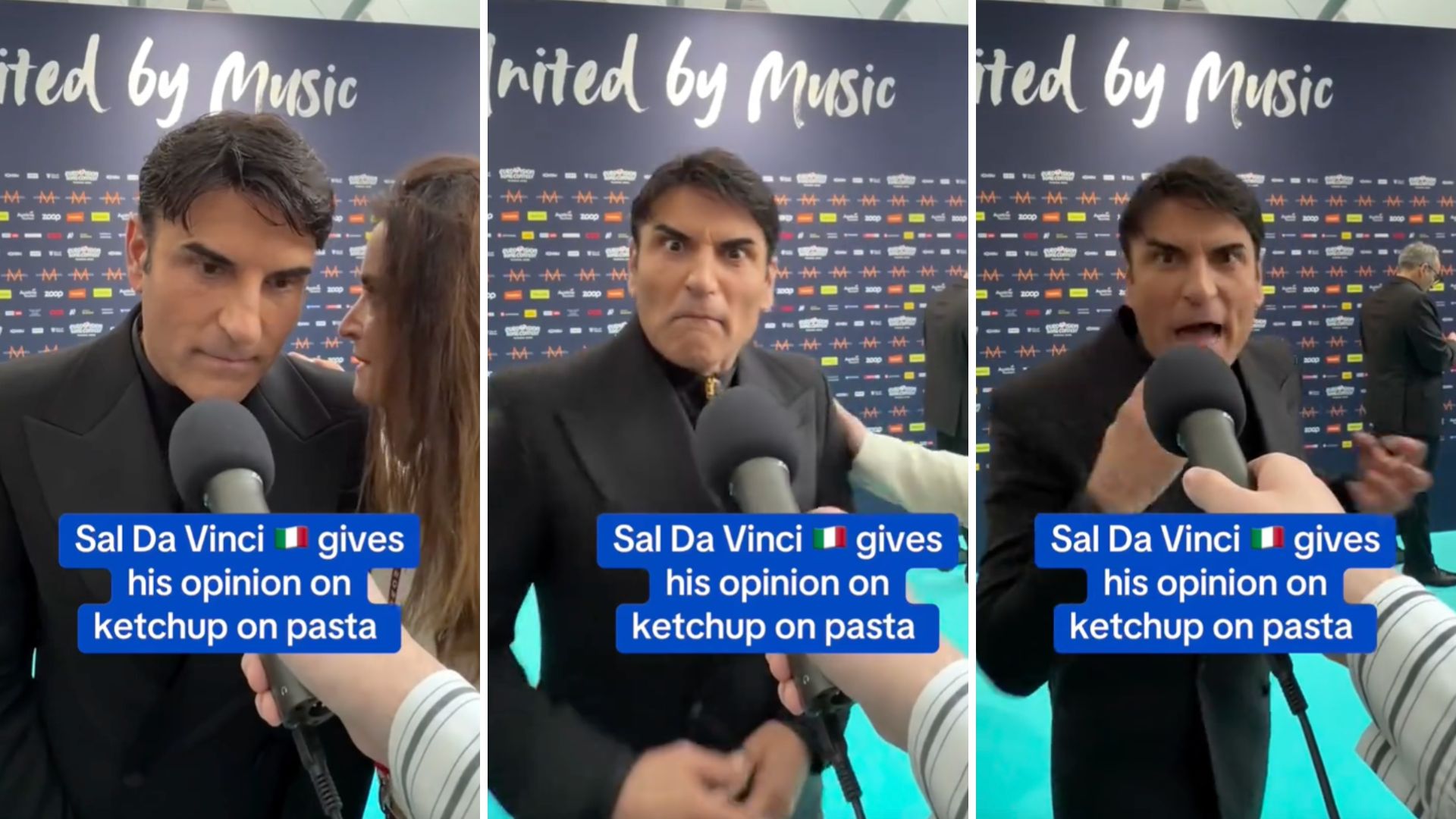 chiedono a sal da vinci se mette il ketchup sulla pasta la sua reazione conquista tutti da Screenworld.it chiedono a sal da vinci se mette il ketchup sulla pasta la sua reazione conquista tutti