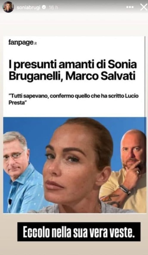 Sonia Bruganelli contro Marco Salvati