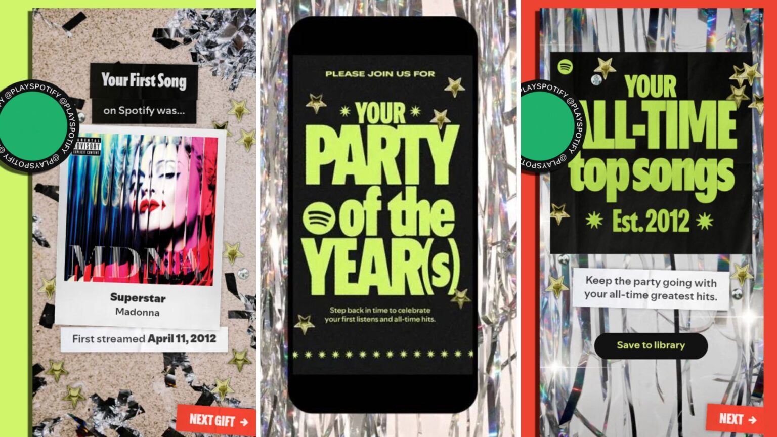 Il nuovo “Wrapped” di Spotify guarda tutta la tua storia: c’è anche la prima canzone Spotify 20: Your Party of the Year(s)