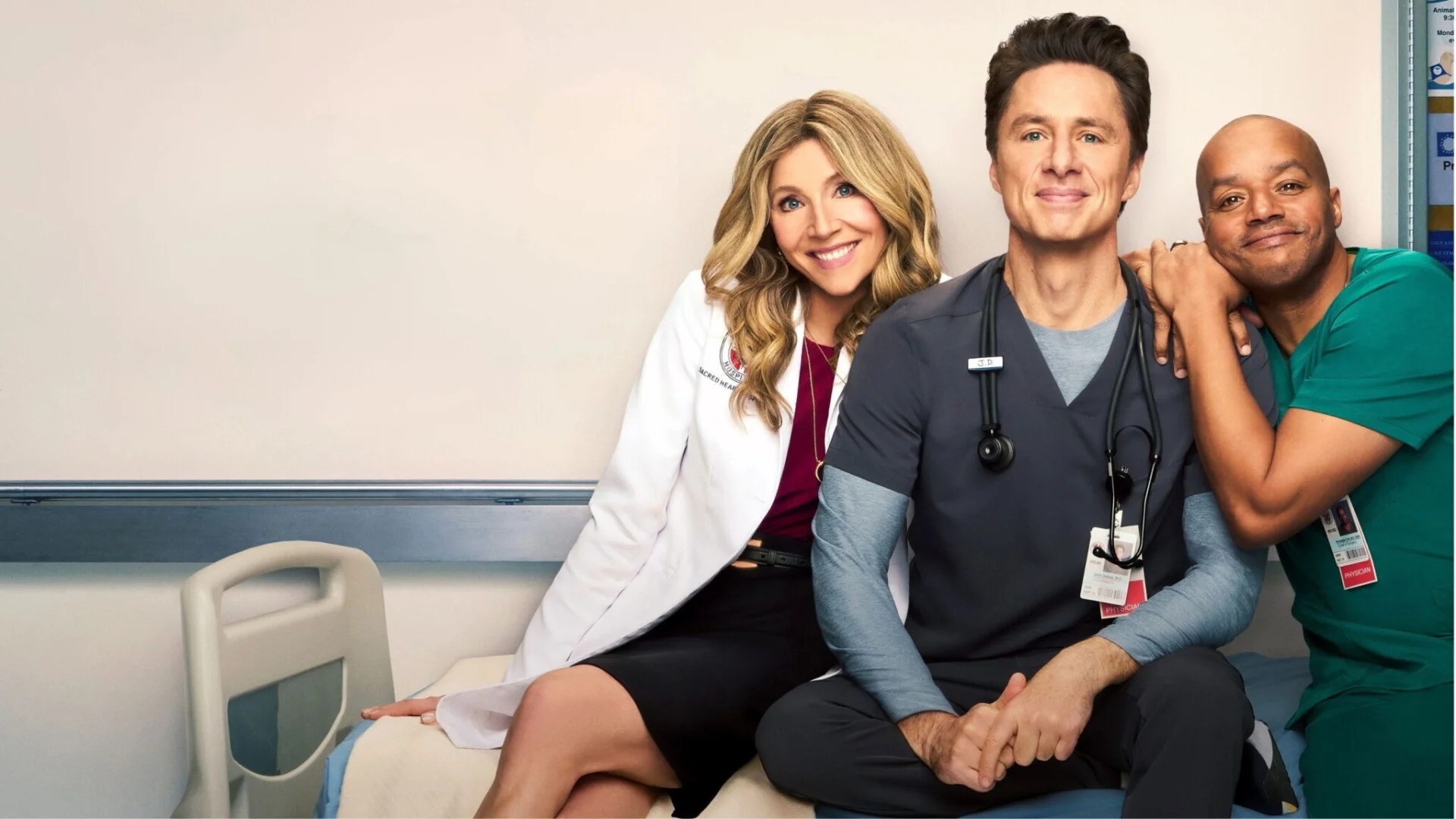 Elliott, JD e Turk tornano nel revival di Scrubs