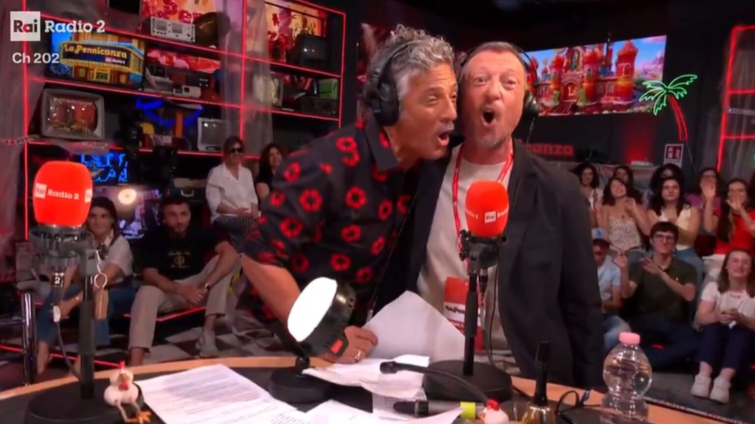 Amadeus con Fiorello a La Pennicanza