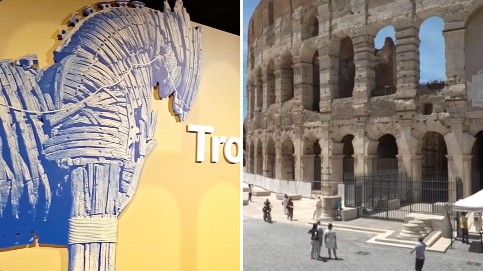 Errori alla mostra Illiade al Colosseo