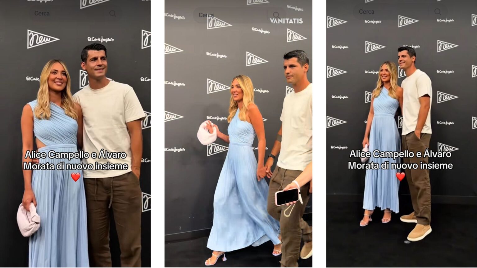 Alice Campello e Alvaro Morata tornano insieme, ma sul red carpet spunta l’ex di lui: ecco cosa è successo Alice Campello e Morata