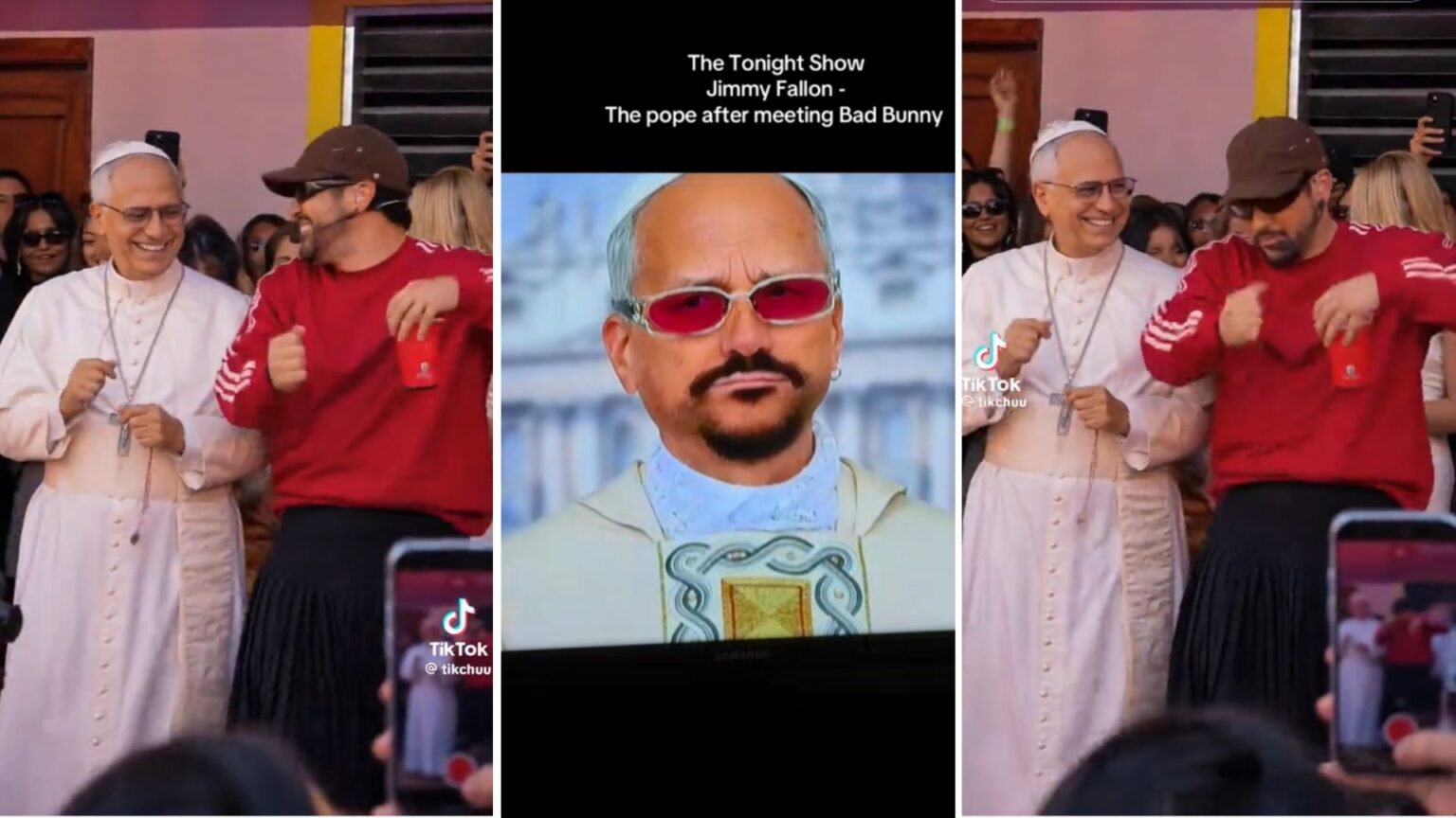 Bad Bunny ha incontrato Papa Leone XIV a Madrid e i social si sono sbizzarriti tra meme e supposizioni Bad Bunny ha incontrato il Papa