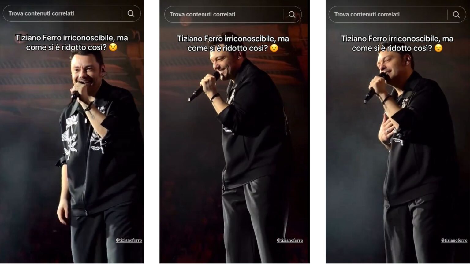 Tiziano Ferro al concerto a Lignano