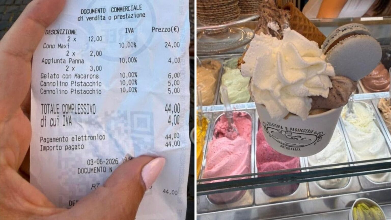 Truffa gelati a Roma