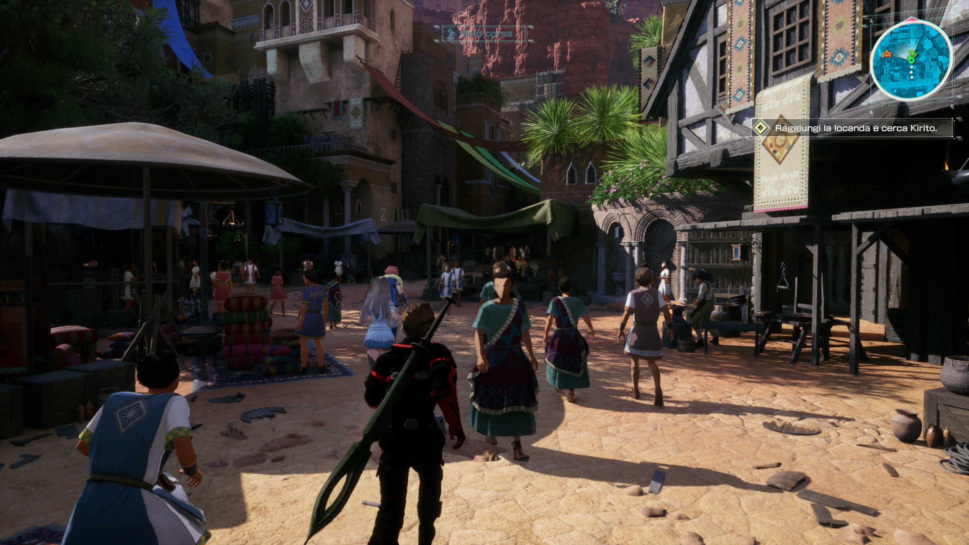 Una sequenza di gioco di Echoes of Aincrad