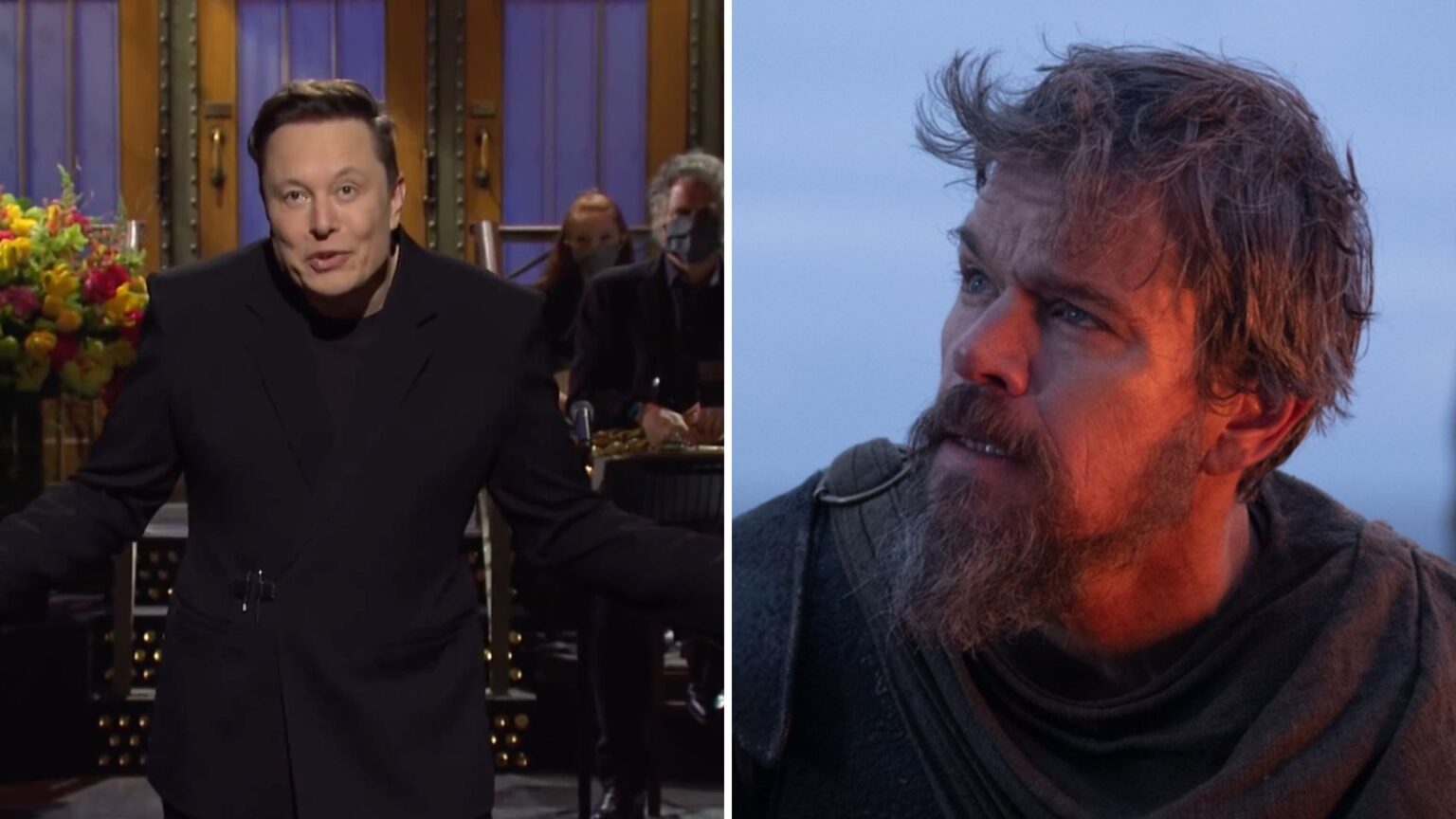 Elon Musk e Matt Damon in Odissea