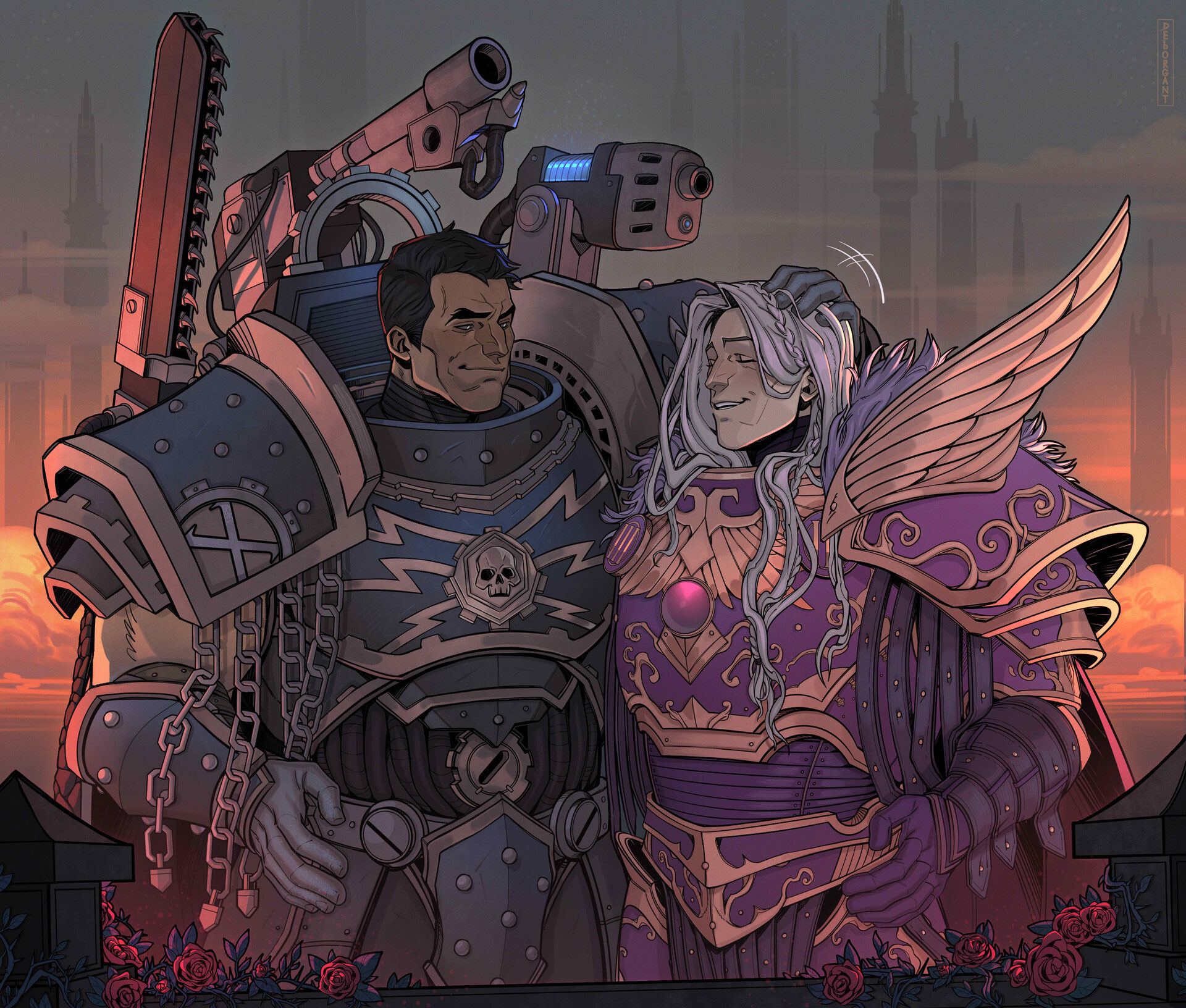 Ferrus and Fulgrim by Alexander Bagryany